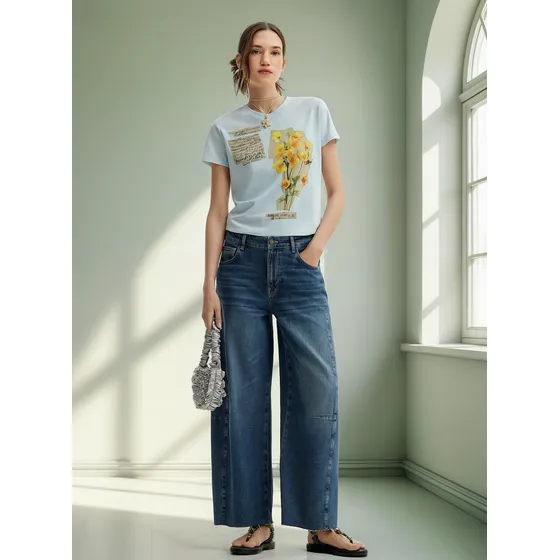 Polera Desigual Dandi Nueva M Celeste Flores