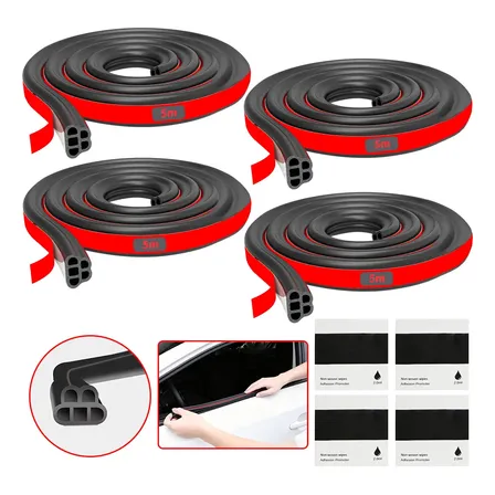 Borracha Automotiva Adesiva Vedação Antiruido 5 Orifícios20m