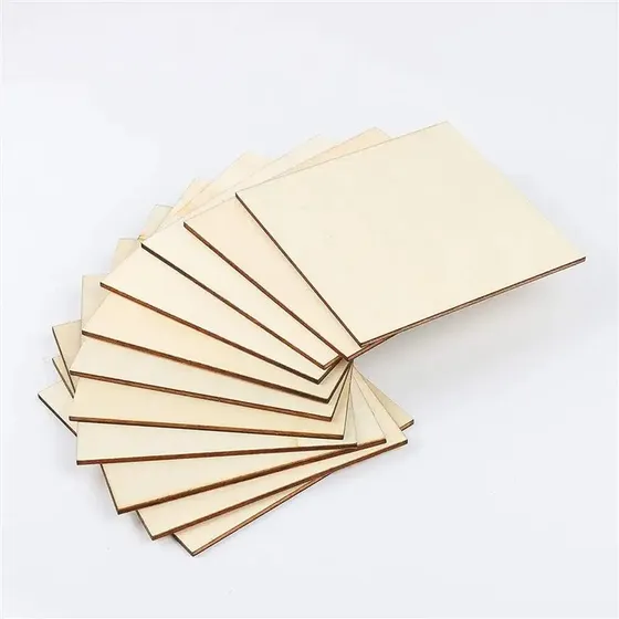 20 Bases Cuadradas De Madera Mdf 3mm 15 X 15 Cm Para Pintar