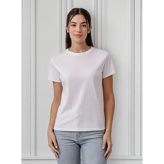 Remera Basica Algodon Tipo Escolar Mujer Reina Tex