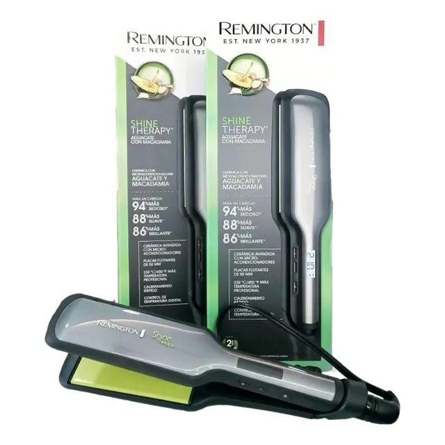 Plancha Alisadora Remington Shine Aguacate Macadamia S9980