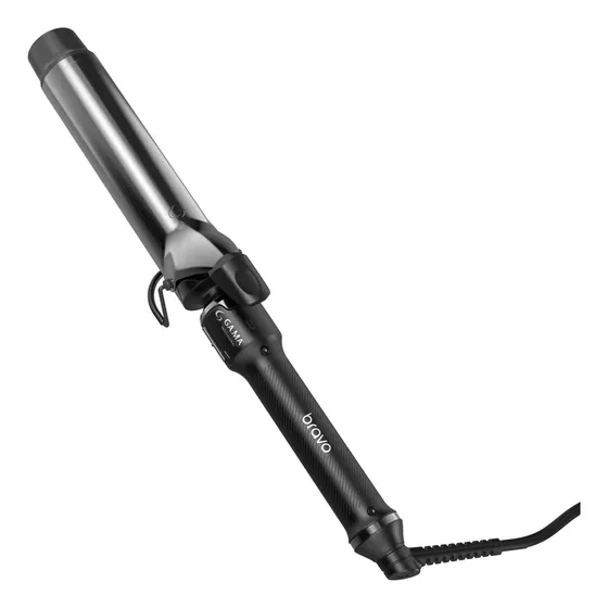 Rizadora rizador de cabello Gama Professional STD SILK Bravo Curl 40mm 4cm de diámetro color negro