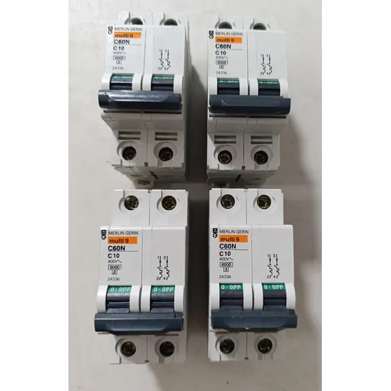Breker Electrico Bipolar 2p 10a C60 24336 Merlin Gerin