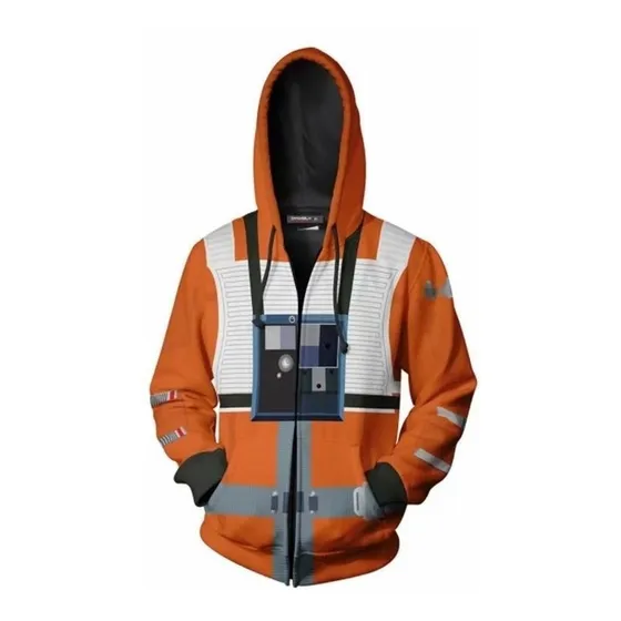 Star Wars Luke Skywalker X-wing Pilot Zip Sudadera Para Homb