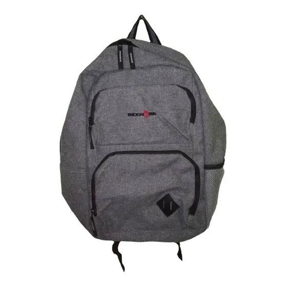 Bolso Morral Backpack Laptop Gris/negro Rexnord Import Nuevo
