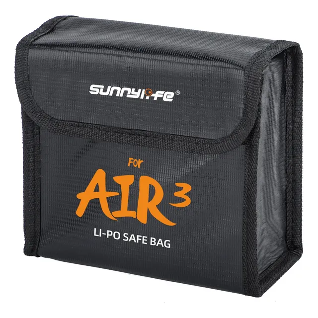 Drone - Bolsa Ignifuga Para 3 Baterías  Dji Air 3s/air 3