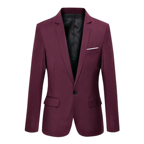 Saco Blazer Negro, Casual Hombre Moda, Confort Fit