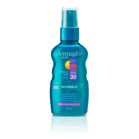 Protector Solar Dermaglós FPS30 Spray Invisible x180ml