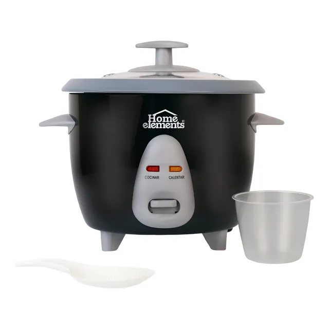Olla De Arroz - Arrocera Home Elements 1 Litro 7 Tazas Negra