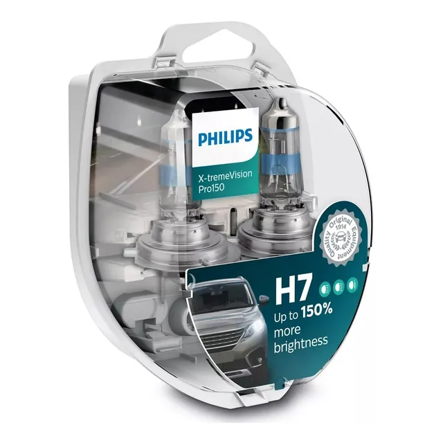 Lamparas Philips H7 Xtreme Vision +130% 55w 12v Auto Halogen