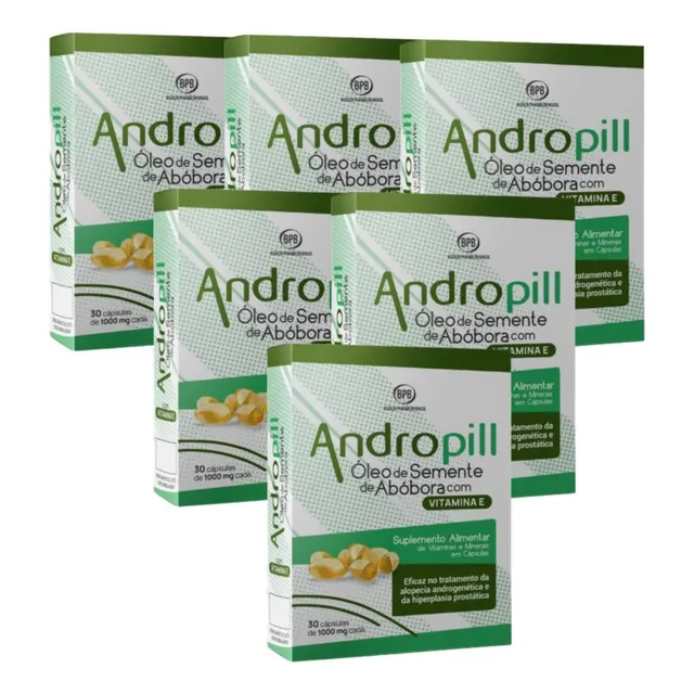 Kit Andropill Com 6 Unidades De 30 Cápsulas Cada