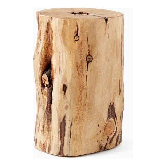 Mesa Auxiliar Tronco Banco Madera Ciprés