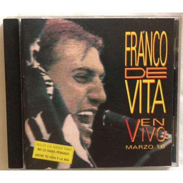 Franco De Vita. En Vivo Marzo 16. Cd Usado. Qqk. Ag. Pb. Zz.