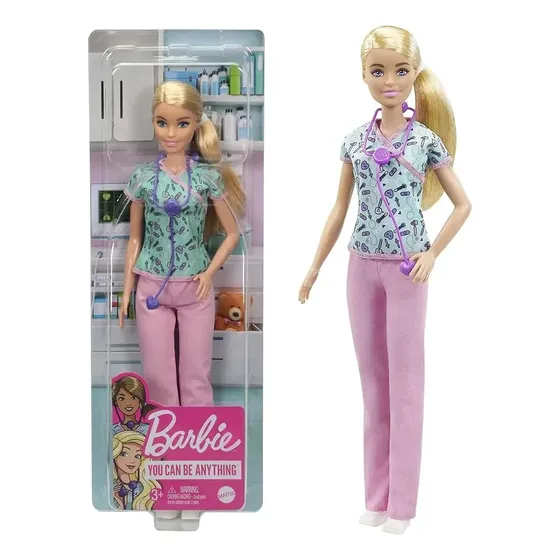 Boneca Barbie Profissões Enfermeira - Mattel GTW39