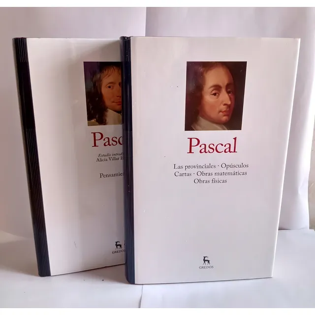 Lote X 2 Libros Pascal - Gredos- Tapa Dura