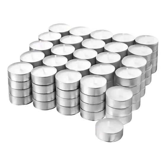 Boda Velas Tea Light Flotantes Sin Aroma De Alta Calidad,50p