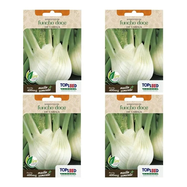 4x Sementes Funcho Doce De Cabeça (erva-doce) Topseed