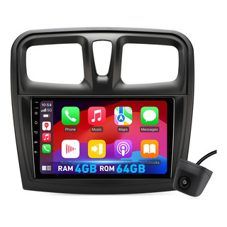 Zk Estéreo 4+64g Para Renault Logan Stepway 2012-2024 4k Zk Estéreo 4+64g Para Renault Logan Stepway 2012-2024 4k