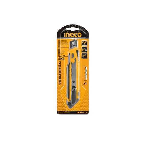 Trincheta Cutter 18mm Ingco Con 1 Hoja Hkns16518