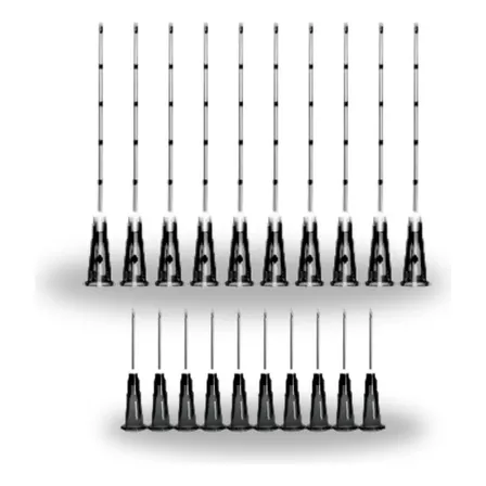 Kit 10 Microcânulas 22g X 50mm Estéreis Agulha Introdutora