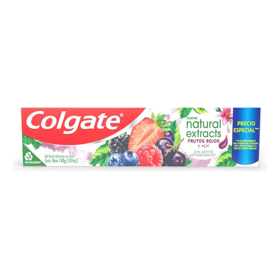 Pasta Dental Colgate Natural Extracts Açaí & Berries 140 G