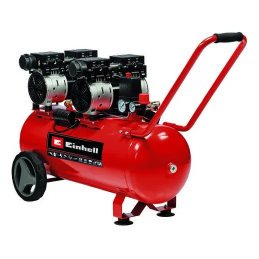 Compresor De Aire Silencioso 50lts 8 Bar 15000w / Induhaus Color Rojo Fase Eléctrica Monofásica Frecuencia 50hz