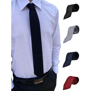 Gravata Tradicional Semi Slim Kit C/ 4 - Casamento Padrinhos Gravata Tradicional Semi Slim Kit C/ 4 - Casamento Padrinhos