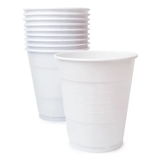 Vasos 7oz Blancos 10un