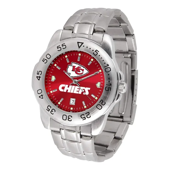Reloj Oficial Kansas City Chiefs Para Hombre En Acero