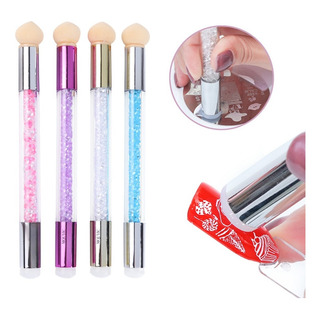 Sello Para Uñas + Pincel Esponja Difuminadora Para Efectos Sello Para Uñas + Pincel Esponja Difuminadora Para Efectos