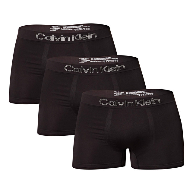 Kit 3 Cuecas Low Rise Trunk Sem Costura Calvin Klein Kit 3 Cuecas Low Rise Trunk Sem Costura Calvin Klein