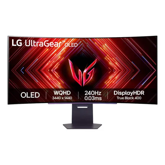 Monitor Gamer LG Ultragear Oled Curvo  Tela Oled 45, Qhd, 