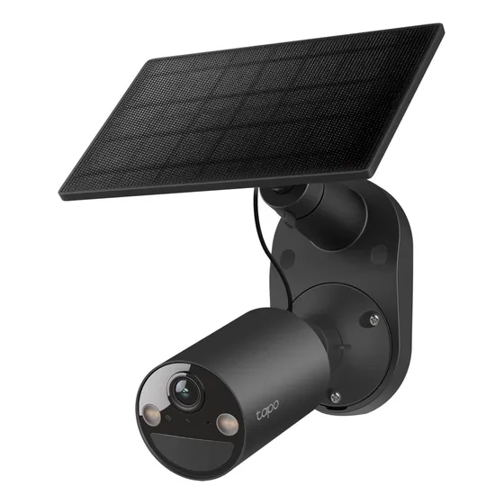 Kit Tapo Solarcam C403 Panel De Cámara Con Batería Para Ext Color Negro