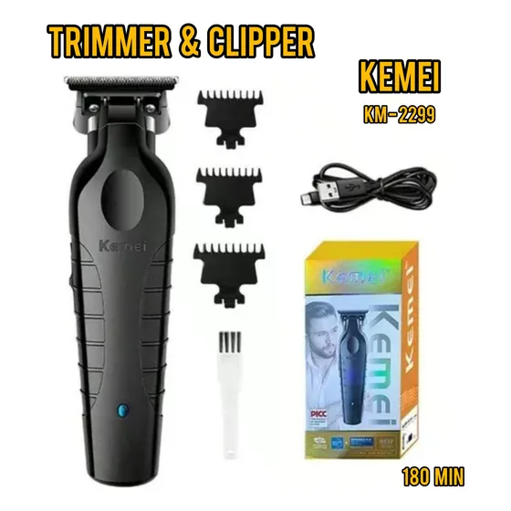 Máquina Trimmer Y Clipper Kemei Km-2299 Afeitadora Barberia