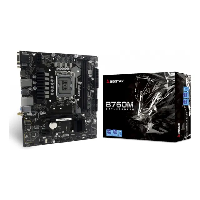 Tarjeta Madre Biostar B760mx2-e D4 - Lga1700 Ddr4 Negro