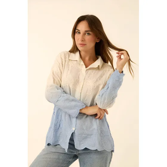 Camisa Camisola Graham Premium Degrade Bordada Lenna Ru8002