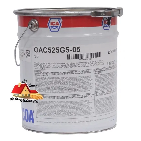 Laca Ica Acrilica Transparente Super Mate (oac525g5-05)