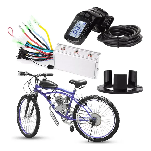 Controlador Motor Electrico Bicicleta Con Panel Pantalla Lcd