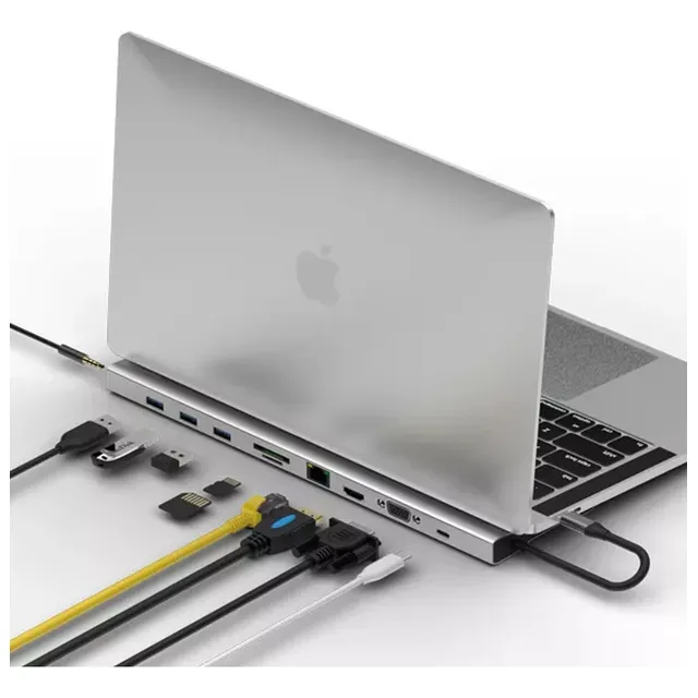 Adaptador Multipuerto 10 En 1 Hub Usb-c Ulink Uladc101
