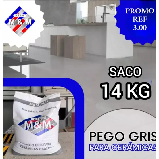Pego Gris Saco De 14 Kilos Completos Despacho Gratis 