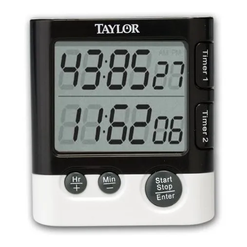 Reloj Temporizador Alarma Dual Timer 24 Horas, Taylor
