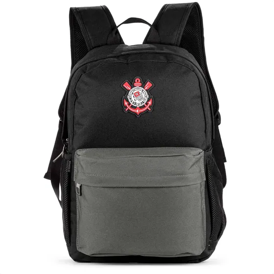 Mochila Xeryus Esportiva Corinthians Classic Preto e Cinza Único
