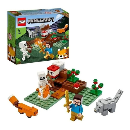 Blocos de montar  Lego Minecraft The Taiga adventure 74 peças  em  caixa