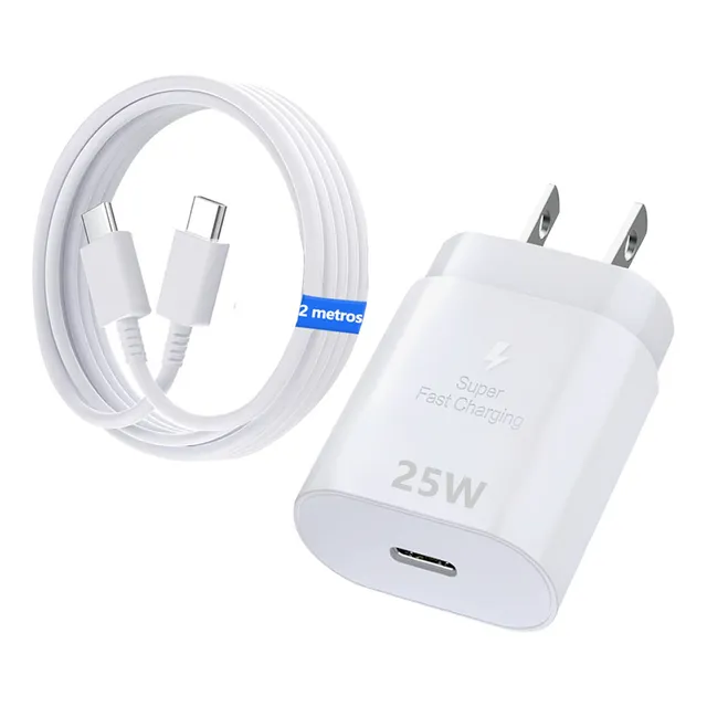 25w Cargador Tipo C Para Samsung A54 A55 A35 Carga Rápida Pd