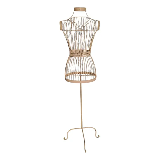 Bellìsimo Maniquí Vintage De Hierro Decoracion Dama Ùnico Nude