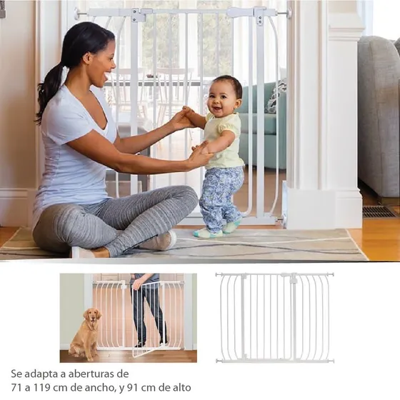 Reja / Puerta De Seguridad Para Niños Y Mascotas 119cm Ancho