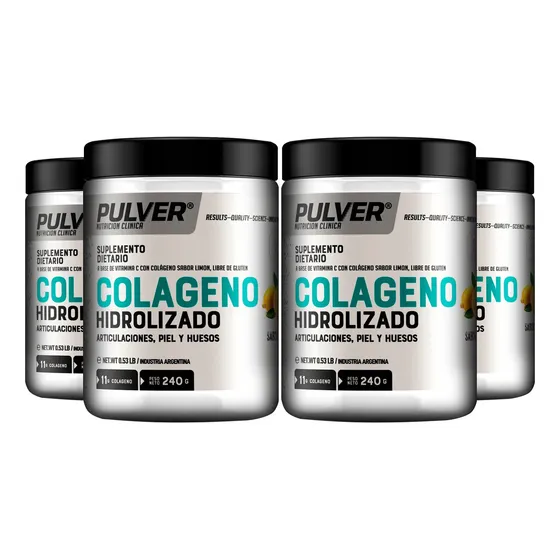 4 Colágeno Hidrolizado Pulver Protege Articulaciones Huesos