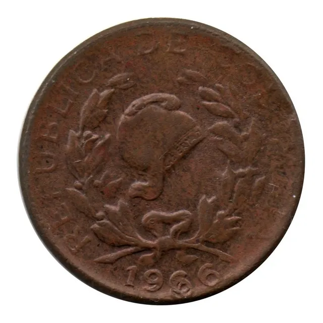 1 Centavo 1966 6/6 Acostado
