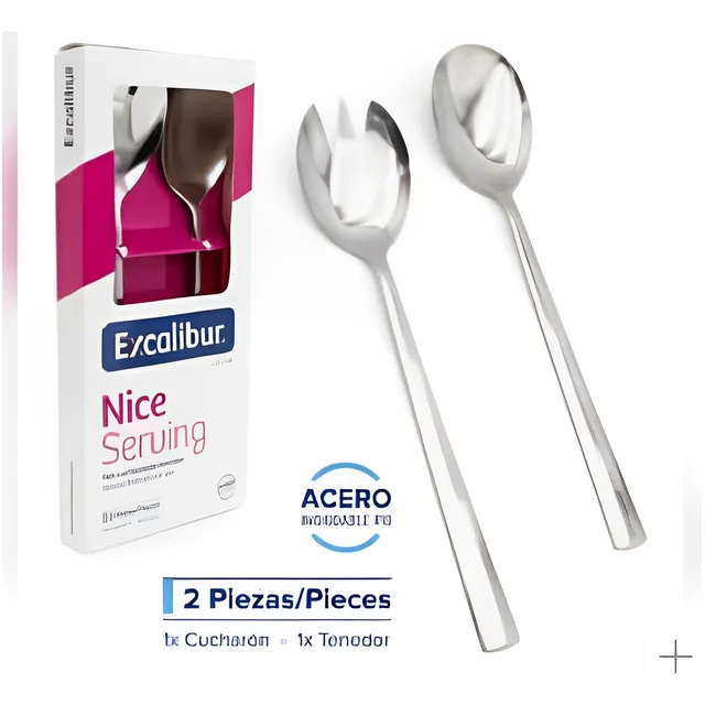 Set De Utensilios Para Servir Ensaladas Excalibur,