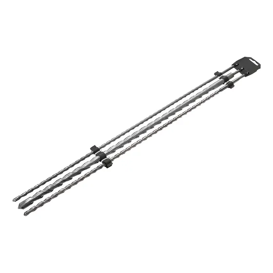Set Mecha Hormigón Larga 1mts Rotomartillo Sds Plus 3pc